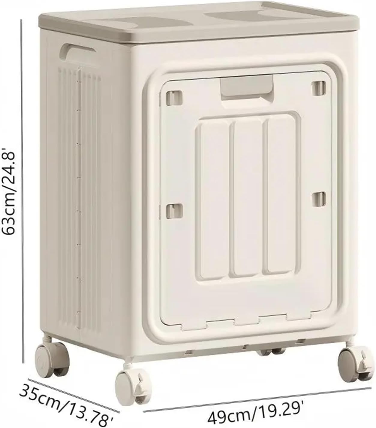 Rolling Laundry Hamper with Lid โ Foldable Large Capacity Laundry Basket with Wheels for Bedroom, Bathroom & Laundry Room