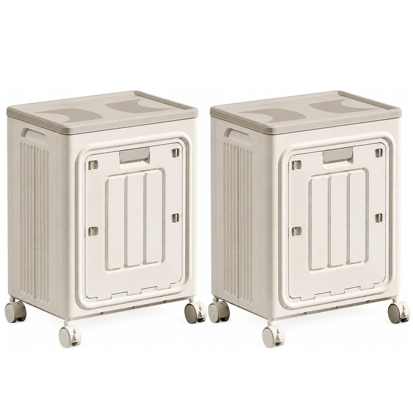 Rolling Laundry Hamper with Lid – Foldable Large Capacity Laundry Basket with Wheels for Bedroom, Bathroom & Laundry Room